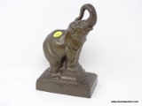 (R2) BOOKEND; BRASS ELEPHANT BOOKEND- 8 IN H.