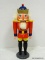 (LWALL) SOLDIER NUTCRACKER WITH A RED COLOR. MEASURES 12