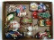 (BWALL) TRAY LOT OF ASSORTED GLASS ORNAMENTS; 11 PIECE LOT TO INCLUDE AN ELVIS ORNAMENTS, 2 SPACE