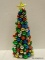 (BWALL) DECORATIVE SHINY BRIGHT CHRISTMAS TREE; SHORT, ARTIFICIAL CHRISTMAS TREE WITH GLASS BALL