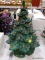 (R1) PORCELAIN LIGHT UP CHRISTMAS TREE. MEASURES 16.5