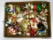 (BR) TRAY LOT OF GLASS ORNAMENTS; 24 PIECE LOT OF ASSORTED GLASS ORNAMENTS TO INCLUDE A WATERFORD