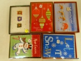 (LWALL) LOT OF ASSORTED HOLIDAY CARDS TO INCLUDE 5 DIFFERENT KINDS OF HOLIDAY CARDS WITH ENVELOPES.