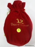 (R1) 12 DAYS OF CHRISTMAS NEEDLEPOINT ORNAMENT SET; INCLUDES A 12 DAYS OF CHRISTMAS BAG AND 12