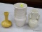 (TABLES) LOT OF POTTERY ART VASES; 3 PIECE LOT TO INCLUDE A 4