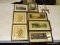 (TABLES) LOT OF ASSORTED LANDMARK VINTAGE PRINTS; 8 PIECE LOT TO INCLUDE A FERRARE FRAMED BLACK AND