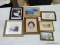 (TABLES) LOT OF ASSORTED VINTAGE PRINTS; 7 PIECE LOT TO INCLUDE A CURRIER & IVES PRINT, A MOOSEHEAD