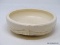 (RFRT) PLANTER BASIN; CREAM COLORED PLANTER BASE WITH DRAPING DETAILING AROUND THE EDGE. MEASURES