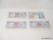 (RFRT) LOT OF [3] AMERICAN EXPRESS 20 POUND STERLING TRAVELLERS CHEQUES AND A BANK OF ENGLAND 5