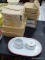 (RFRT) VISTA ALEGRE PORTUGAL, DISCO RED STYLE CHINA; 43 PIECE SET OF BLOCK DISCO RED PATTERNED CHINA