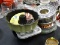 (RFRT) LOT OF ASSORTED BAKEWARE; LOT OF ASSORTED GLASS AND METAL BAKEWARE TO INCLUDE A METAL STAR
