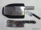 (RFRT) LOT OF STAINLESS STEEL CLEAVERS; 3 PIECE LOT TO INCLUDE A SAN HAN NGA STAINLESS STEEL CLEAVER
