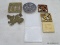 (RFRT) LOT OF TRIVETS AND TILES; 8 PIECE LOT TO INCLUDE A BRASS DRAGON TRIVET, A METAL DRAGON