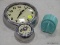 (RFRT) PAIR OF TIMERS; 2 PIECE LOT TO INCLUDE A BENGT EK DESIGN CLOCK & TIMER (NEEDS BATTERIES) AND