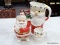 (RFRT) LOT OF SANTA DISHES; 3 PIECE LOT TO INCLUDE A SANTA COIN BANK, A SMALL SANTA TEA CUP, AND A