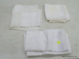 (TABLES) LOT OF FABRIC PLACEMATS; LOT TO INCLUDE A SET OF 3 CLOTH PLACEMATS, A SET OF 4 VINTAGE