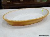 (TABLES) LUZIFER, BAVARIA GERMANY, OVAL SERVING BOWL WITH A BREAD LOAF SHAPE. MEASURES 17.75