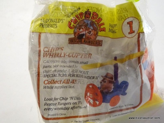 1989 CHIP'S WHIRLY-CUPTER HAPPY MEAL TOY # 1 OF 4 FROM THE CHIP N' DALE RESCUE RANGERS SERIES.