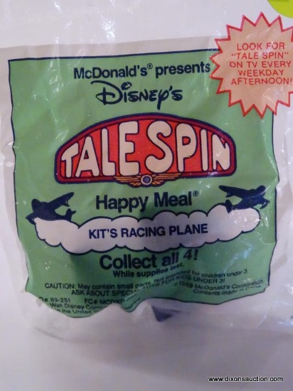 1989 KIT'S RACING PLANE HAPPY MEAL TOY FROM THE TALE SPIN SERIES. MCD #89-251. NEW IN ORIGINAL