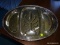 (DR) SILVERPLATE LOT; LOT INCLUDES TREE OF LIFE- 21 IN PLATTER, 14 IN DIA. TRAY, 2 SUGAR SPOONS,