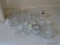 (KITCHEN) LOT OF ASSORTED GLASSWARE; 36 PIECE LOT TO INCLUDE A BONED BOWL, A SET OF 6 SHERBERT CUPS,