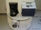 (KITCHEN) LOT OF ASSORTED ITEMS; 3 PIECE LOT TO INCLUDE A BLACK + DECKER 5 CUP COFFEE MAKER, A