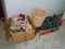 (HALL) LOT OF ASSORTED CHRISTMAS DECROATIONS; LOT TO INCLUDE A BOX OF 11 WINDOW CANDLESTICK STYLE