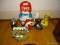 (BDRM) LOT OF ASSORTED COIN BANKS; 7 PIECE LOT TO INCLUDE A RAGGEDY ANNE BANK, A METAL PIG BANK, A