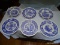 (LR) LOT OF SPODE BLUE ROOM COLLECTION DINNER PLATES; 6 PIECE LOT OF SPODE BLUE ROOM, SCALLOPED RIM,