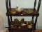 (FMR) BRASS LOT; LOT INCLUDES HANGING BRASS CHERUB HOOK, 2 PR. OF BOOK ENDS, BOWL, 2 CANDLEHOLDERS,