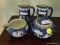 (FMR) WEDGEWOOD LOT; LOT INCLUDES- 2- 4 IN. CREAMERS ( ONE HAS CHIP ON BOTTOM) AND PR. OF MATCHING