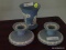 (FMR) WEDGEWOOD LOT; LOT INCLUDES- PR. OF CANDLEHOLDERS- 2 IN H AND 4 IN VASE