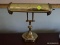 (FMR) LAMP; BRASS ADJUSTABLE DESK LAMP- 16 IN H