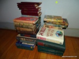 (HALL) SHELF LOT OF ASSORTED BOOKS; 2-SHELF LOT OF ASSORTED BOOKS TO INCLUDE VOLUME I AND II OF 