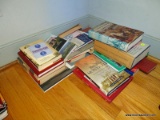 (FMR) BOOK LOT; LOT OF MISCELL. BOOKS TO INCLUDE- LITERARY HISTORY OF THE US, HOMES OF AMERICA,