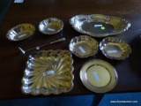 (DR) SILVERPLATE LOT; LOT OF MISCELL. SILVERPLATE TO INCLUDE- BREAD TRAY, 2 CHIPPENDALE BOWLS,