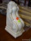 (R1) ORNAMENTAL MOULDING CORBEL; WHITE PAINTED, WOODEN, SCROLLING DETAILED ORNAMENT MOULDING CORBEL.