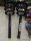 (R2) PAIR OF SOLAR POWERED PATH LIGHTS. MEASURES 14