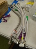 (R2) LOT OF PLUMBING SUPPLY LINES; 7 PIECE LOT OF ASSORTED TOILET SUPPLY LINES TO INCLUDE [5] 20