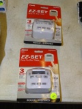 (R2) PAIR OF PRIME EZ-SET EASY-TO-USE TIMERS WITH 3 EZ-SET OPTIONS.