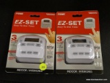 (R2) PAIR OF PRIME EZ-SET EASY-TO-USE TIMERS WITH 3 EZ-SET OPTIONS.