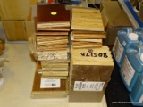 (R2) LOT OF ASSORTED FLOORING SAMPLES; LOT TO INCLUDE FRONTIER MAPLE SAMPLES, COGNAC FOSSILIZED WIDE