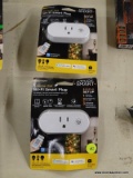 (R2) PAIR OF MYTOUCH SMART WI-FI SMART PLUGS; 2 PIECE LOT OF INDOOR DIGITAL, SIMPLE-SET WI-FI SMART