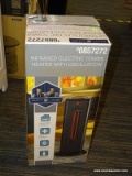 (R2) SCOTT LIVING INFRARED ELECTRIC TOWER HEATER WITH OSCILLATION. 5100 BTUS AT 1500 WATTS MAKES IT