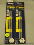 (R2) PAIR OF BOSCH DOUBLE ENDED POWER BITS; 2 PIECE LOT OF DUAL TORSION ZONE, 6