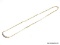 10 KT YELLOW GOLD LADIES .75 PT SAPPHIRE DIAMOND NECKLACE. WEIGHS 3.1 GM