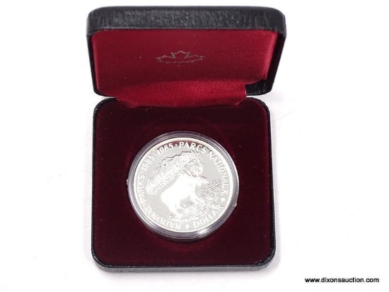 1885-1985 CANADIAN SILVER PROOF NATIONAL PARK DOLLAR