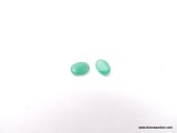 .8 CT OVAL CUT EMERALDS. MATCHED PAIR. MEASURES 6MM X 4MM X 2MM