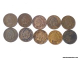 10 ASSORTED INDIAN CENTS