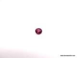 .49 CT OVAL CUT RUBY. MEASURES 5MM X 4MM X 3MM